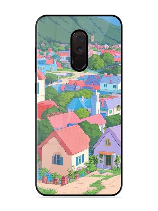 Pastel Paradise Glossy Soft Edge Case for Poco F1 Chachhi