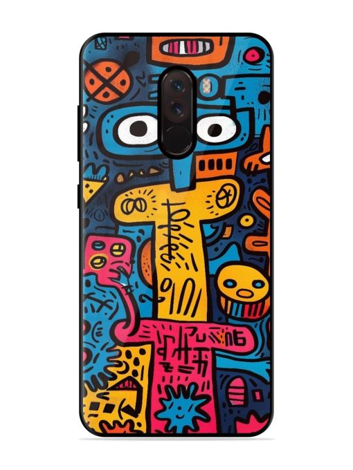 Doodletopia Glossy Soft Edge Case for Poco F1 Chachhi