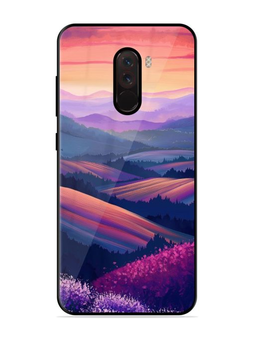 Twilight'S Embrace Glossy Soft Edge Case for Poco F1 Chachhi