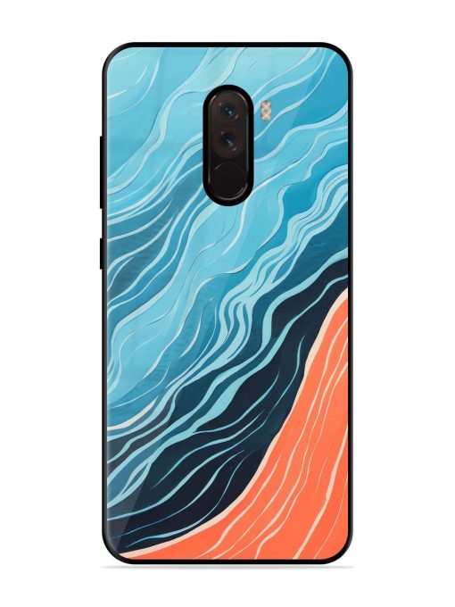 Oceanic Divide Glossy Soft Edge Case for Poco F1 Chachhi