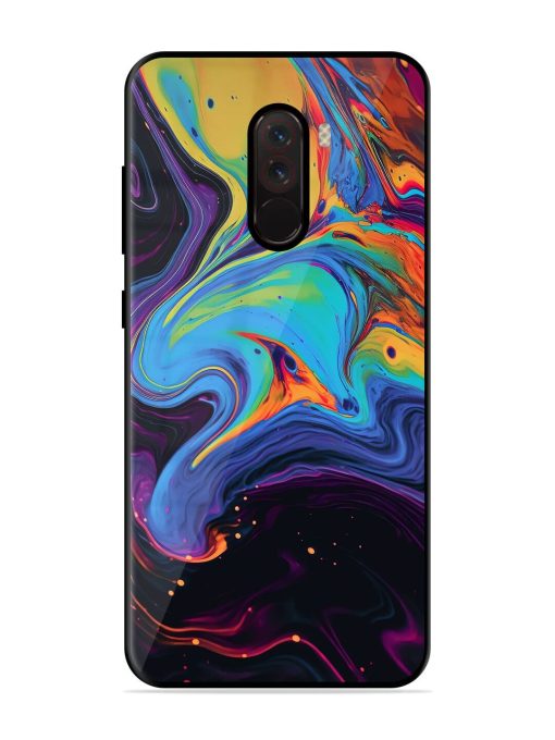 Liquid Dreamscape Glossy Soft Edge Case for Poco F1 Chachhi