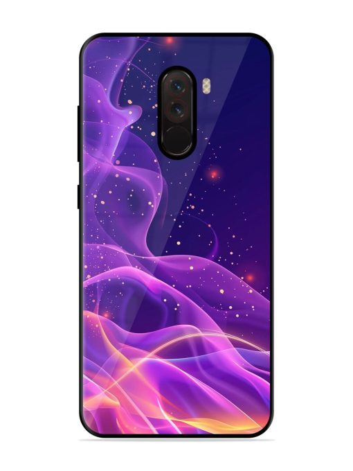 Cosmic Currents Glossy Soft Edge Case for Poco F1