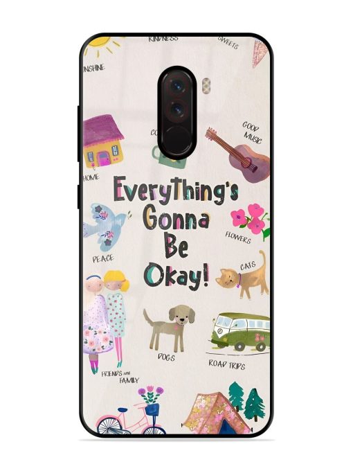 Sunshine And Smiles Glossy Soft Edge Case for Poco F1 Chachhi