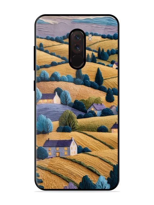 Rolling Hilltop Haven Glossy Soft Edge Case for Poco F1 Chachhi