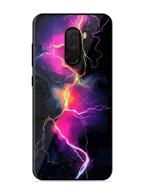 Electric Dreams Glossy Soft Edge Case for Poco F1 Chachhi