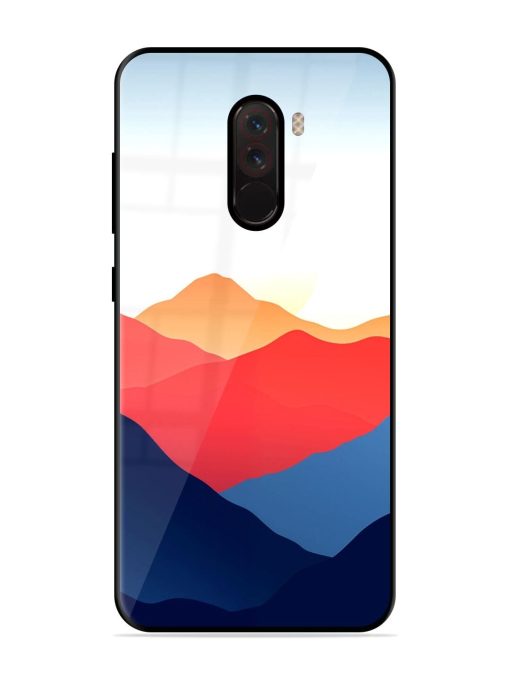 Sunset Peaks Glossy Soft Edge Case for Poco F1 Chachhi