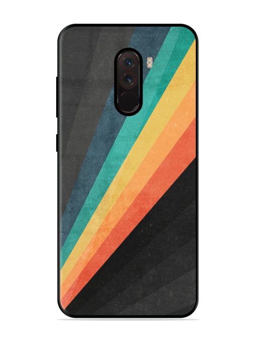 Retro Spectrum Glossy Soft Edge Case for Poco F1