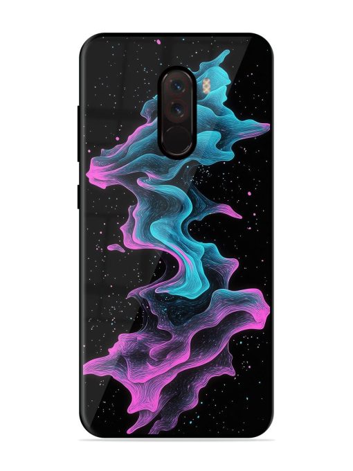 Cosmic Currents Glossy Soft Edge Case for Poco F1 Chachhi