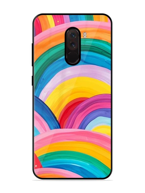 Rainbow Symphony Glossy Soft Edge Case for Poco F1 Chachhi