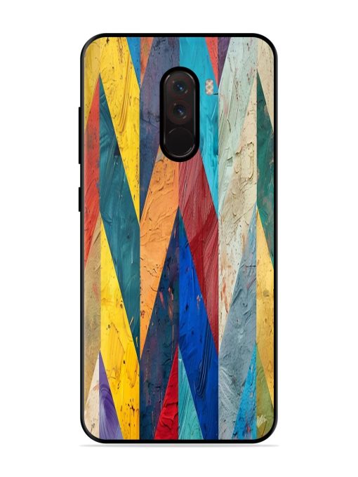 Abstract Tapestry Glossy Soft Edge Case for Poco F1 Chachhi