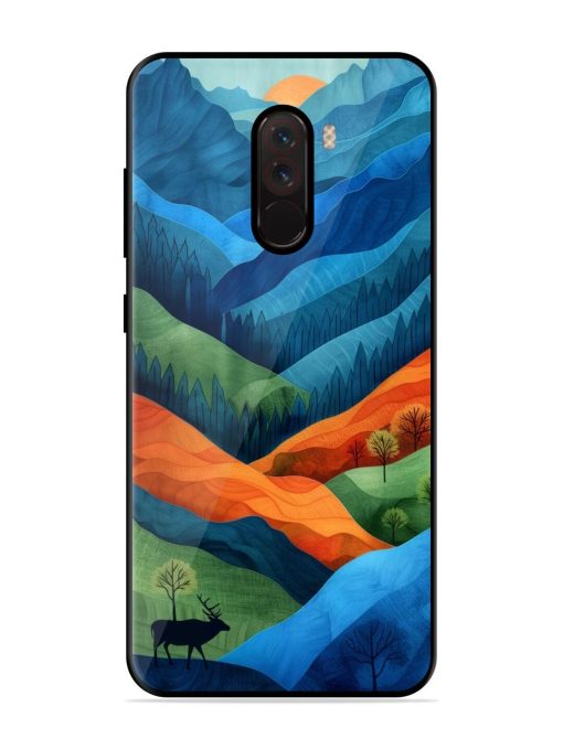 Layers Of The Land Glossy Soft Edge Case for Poco F1 Chachhi