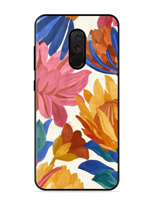 Blooming Tapestry Glossy Soft Edge Case for Poco F1 Chachhi