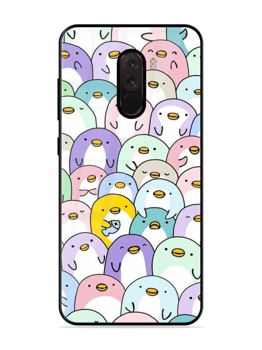 Penguin Party Glossy Soft Edge Case for Poco F1 Chachhi