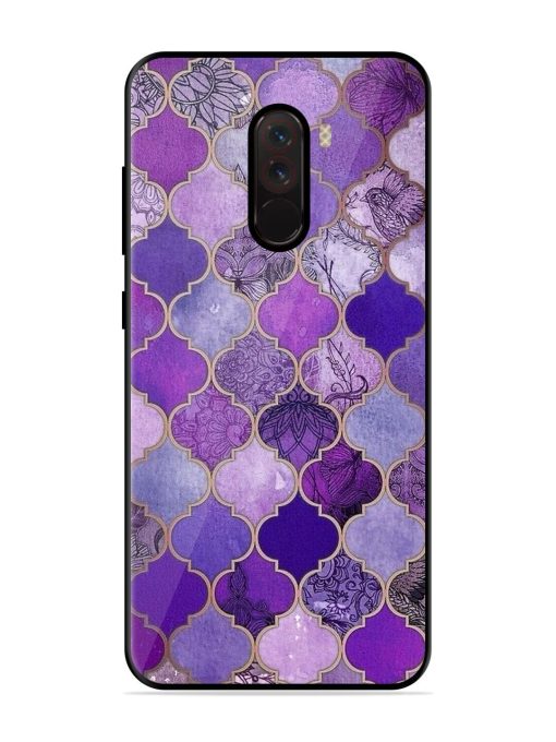 Purple Mosaic Magic Glossy Soft Edge Case for Poco F1 Chachhi