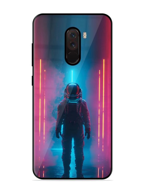 Neon Astronaut Glossy Soft Edge Case for Poco F1 Chachhi