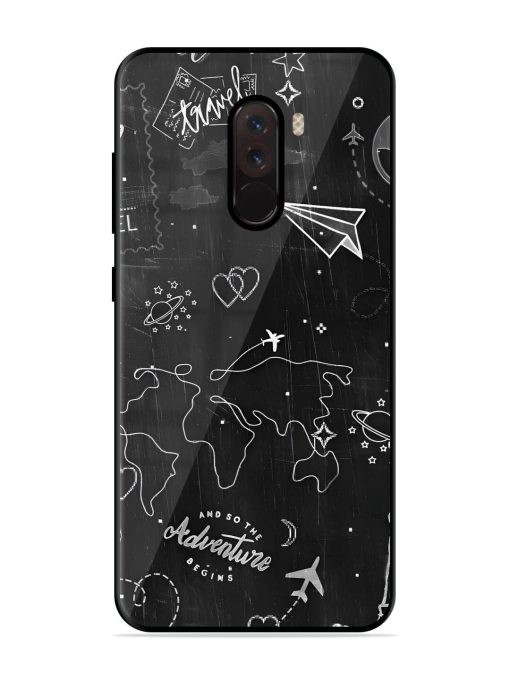 Wanderlust Sketchbook Glossy Soft Edge Case for Poco F1 Chachhi