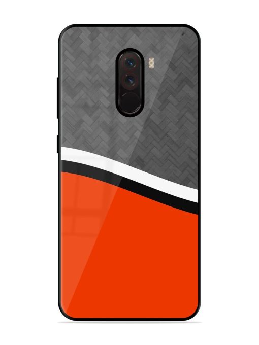 Bold Contrast Glossy Soft Edge Case for Poco F1 Chachhi