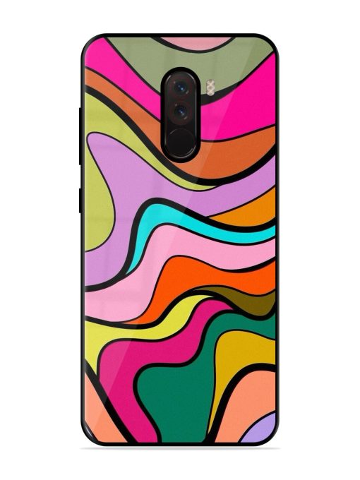 Wavy Wonder Glossy Soft Edge Case for Poco F1 Chachhi