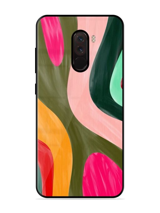 Wavy Wonderland Glossy Soft Edge Case for Poco F1 Chachhi