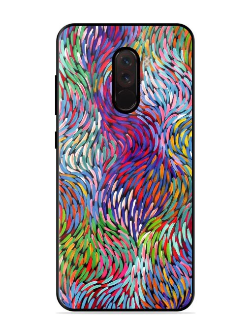 Vibrant Waves Glossy Soft Edge Case for Poco F1 Chachhi