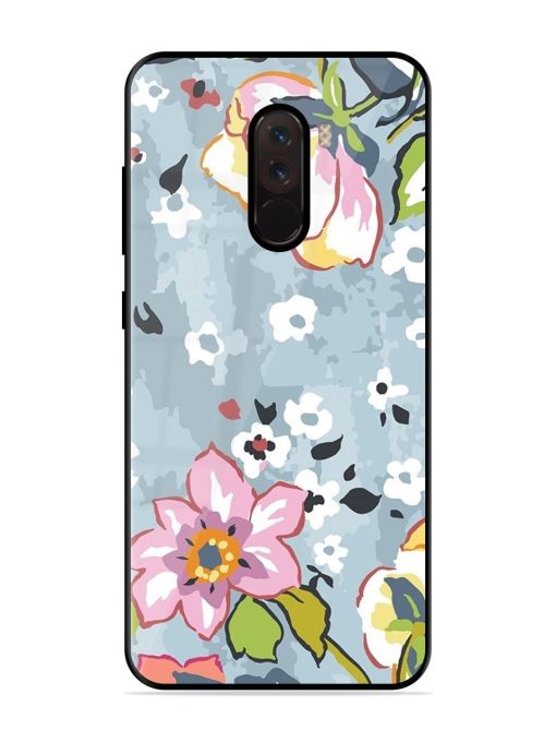 Floral Fantasy Glossy Soft Edge Case for Poco F1