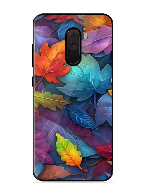 Autumn'S Embrace Glossy Soft Edge Case for Poco F1 Chachhi