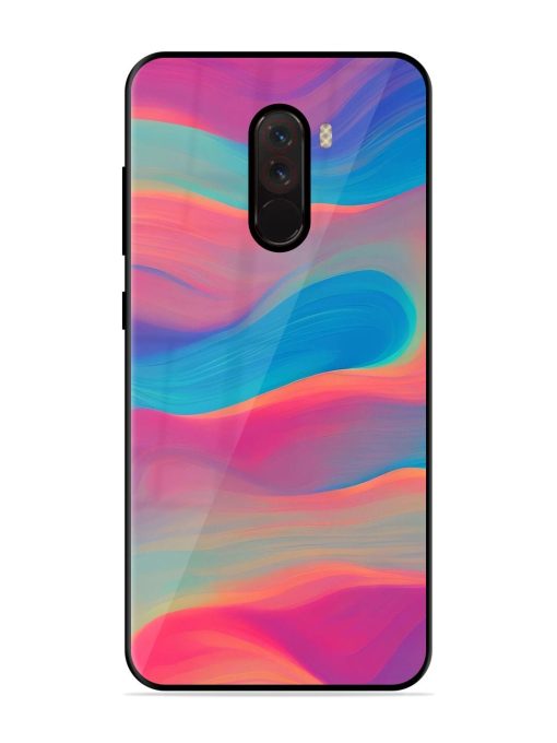 Wavy Wonder Glossy Soft Edge Case for Poco F1 Chachhi