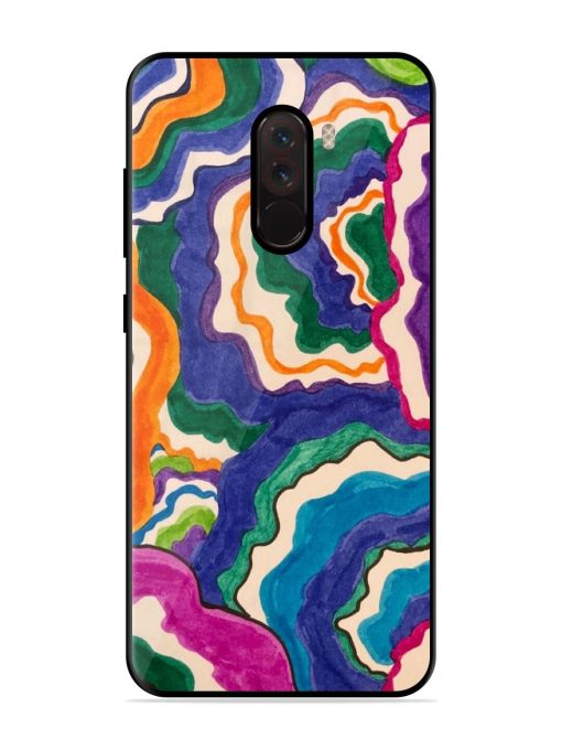 Wavy Wonder Glossy Soft Edge Case for Poco F1 Chachhi