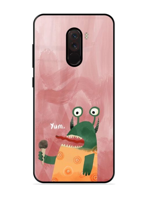 Hungry Monster Glossy Soft Edge Case for Poco F1 Chachhi