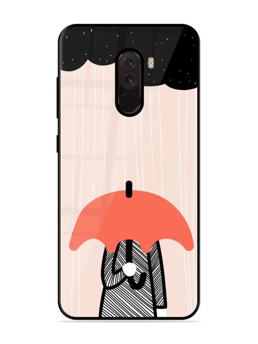 Stormy Weather, Shielded Soul Glossy Soft Edge Case for Poco F1 Chachhi