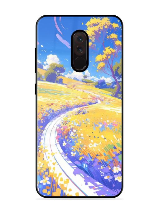 Vibrant Spring Meadow Glossy Soft Edge Case for Poco F1