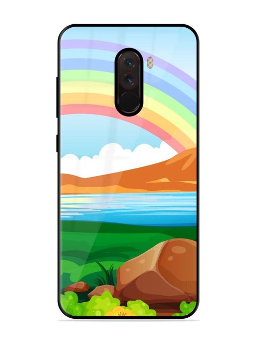 Rainbow Over The Lake Glossy Soft Edge Case for Poco F1 Chachhi