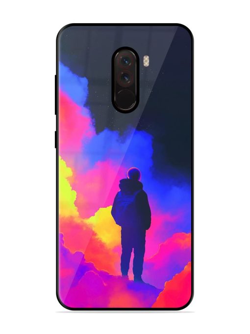 Cosmic Wanderer Glossy Soft Edge Case for Poco F1 Chachhi