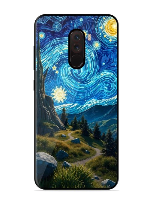 Starry Night In The Shire Glossy Soft Edge Case for Poco F1 Chachhi