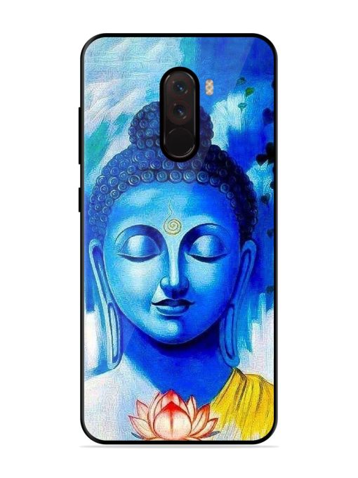 Serene Buddha With Lotus Glossy Soft Edge Case for Poco F1 Chachhi