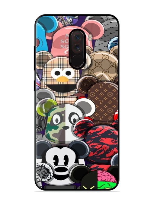 Streetwear Bearbrick Extravaganza Glossy Soft Edge Case for Poco F1 Chachhi