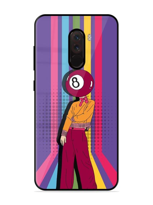 Eight Ball Fashionista Glossy Soft Edge Case for Poco F1 Chachhi