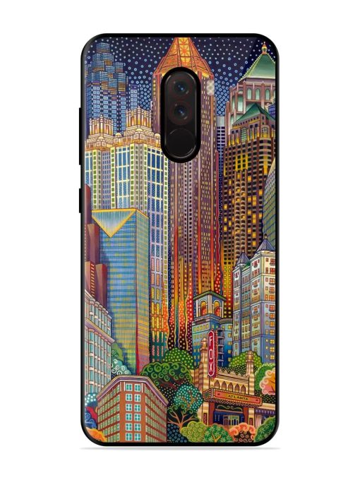 Neon Nightscape Glossy Soft Edge Case for Poco F1 Chachhi