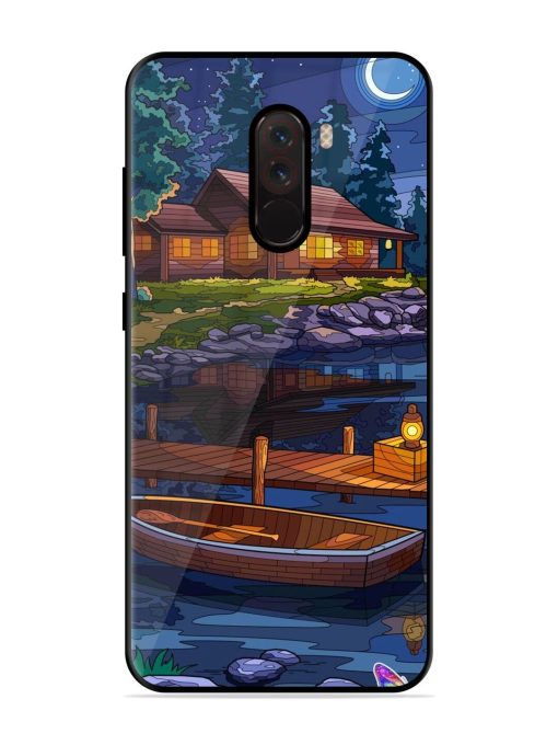 Moonlit Serenity Glossy Soft Edge Case for Poco F1 Chachhi