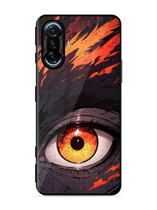 Inferno Gaze Glossy Soft Edge Case for Poco F3 Gt (5G) Chachhi