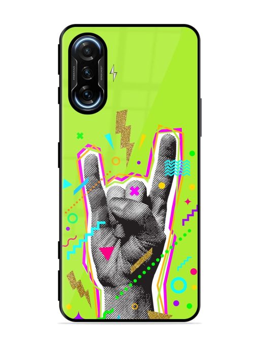 Neon Rock Glossy Soft Edge Case for Poco F3 Gt (5G) Chachhi