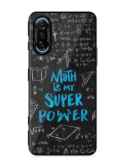 Math Magic Glossy Soft Edge Case for Poco F3 Gt (5G) Chachhi