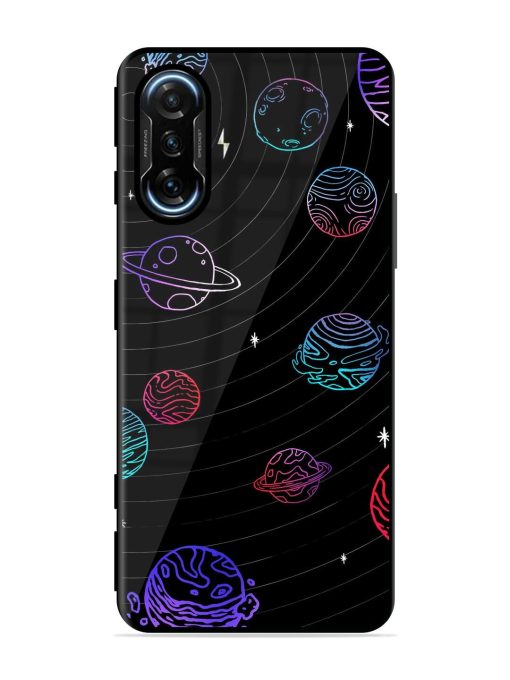 Cosmic Ballet Glossy Soft Edge Case for Poco F3 Gt (5G) Chachhi