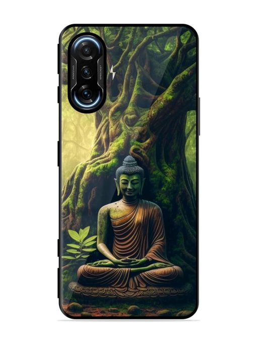 Green Buddha Art Glossy Soft Edge Case for Poco F3 Gt (5G) Chachhi