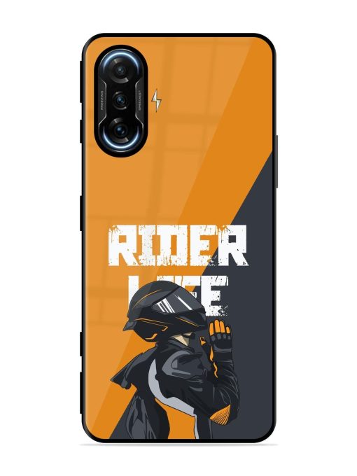 Ride Never Ends Glossy Soft Edge Case for Poco F3 Gt (5G) Chachhi