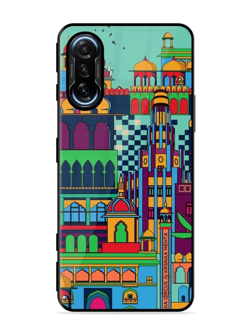 Indian Tapestry Glossy Soft Edge Case for Poco F3 Gt (5G) Chachhi