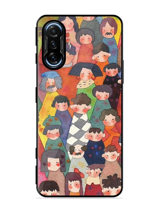 Blooming Arcs Glossy Soft Edge Case for Poco F3 Gt (5G) Chachhi