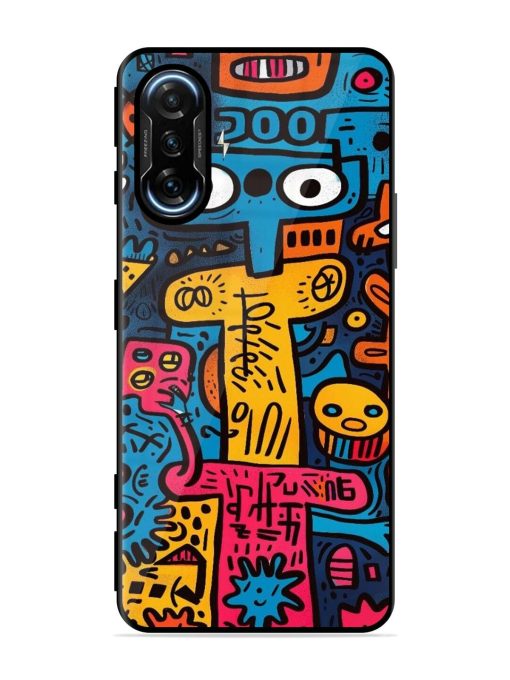 Doodletopia Glossy Soft Edge Case for Poco F3 Gt (5G) Chachhi