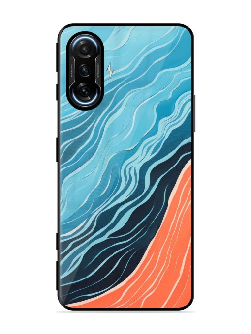 Oceanic Divide Glossy Soft Edge Case for Poco F3 Gt (5G) Chachhi