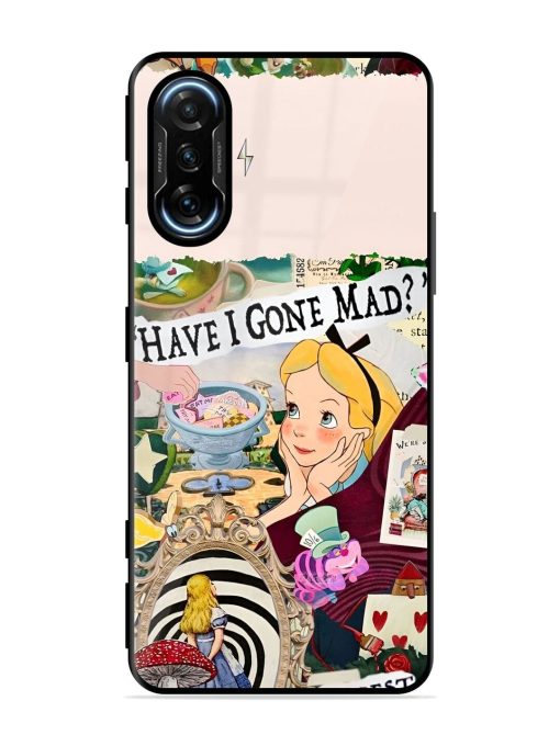 Mad Hatter'S Collage Glossy Soft Edge Case for Poco F3 Gt (5G) Chachhi